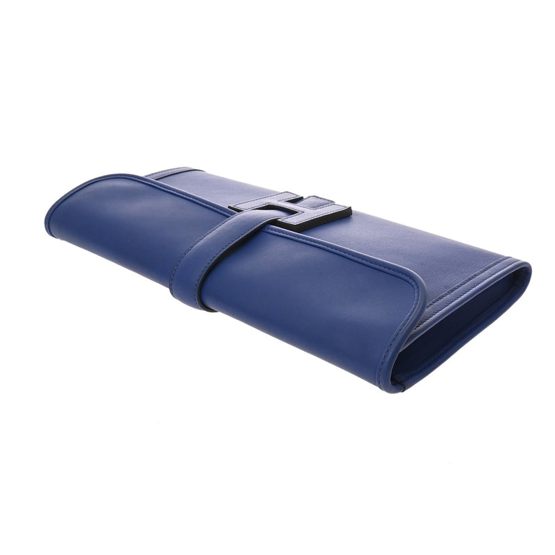 HERMES エルメス ジジェ エラン ブルーサフィール X刻印(2016年頃) ユニセックス ヴォースイフト クラッチバッグ ABランク 中古 銀蔵