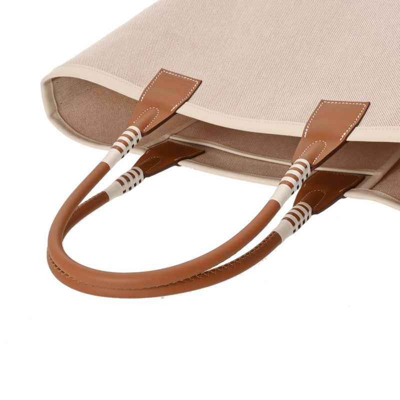 HERMES エルメス スティープル 28 エクリュ/ゴールド B刻印(2023年頃) レディース トワル/スイフト ハンドバッグ 新同 中古 銀蔵