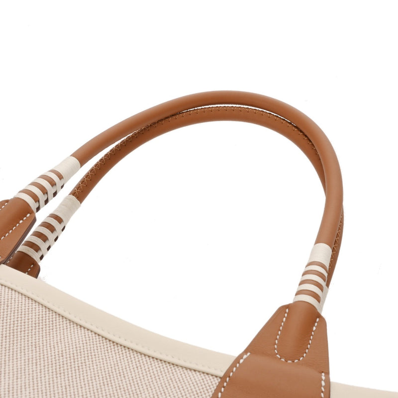 HERMES エルメス スティープル 28 エクリュ/ゴールド B刻印(2023年頃) レディース トワル/スイフト ハンドバッグ 新同 中古 銀蔵