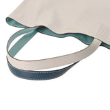 HERMES エルメス ドゥブルセンストート 45 ブルーアトール/パールグレー/マラカイト A刻印(2017年頃) レディース トリヨンクレマンス トートバッグ ABランク 中古 銀蔵