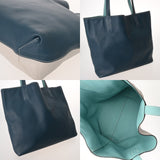 HERMES エルメス ドゥブルセンストート 45 ブルーアトール/パールグレー/マラカイト A刻印(2017年頃) レディース トリヨンクレマンス トートバッグ ABランク 中古 銀蔵