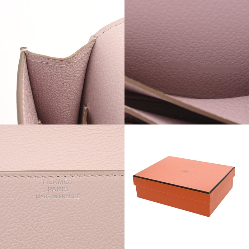 HERMES エルメス ルリ スリムウォレット モーヴペール B刻印(2023年頃) ユニセックス エバーカラー 二つ折り財布 Aランク 中古 銀蔵