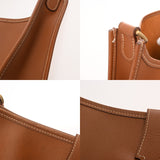 HERMES エルメス エヴリン GM ゴールド 〇Z刻印(1996年頃) ユニセックス クシュベル ショルダーバッグ Bランク 中古 銀蔵