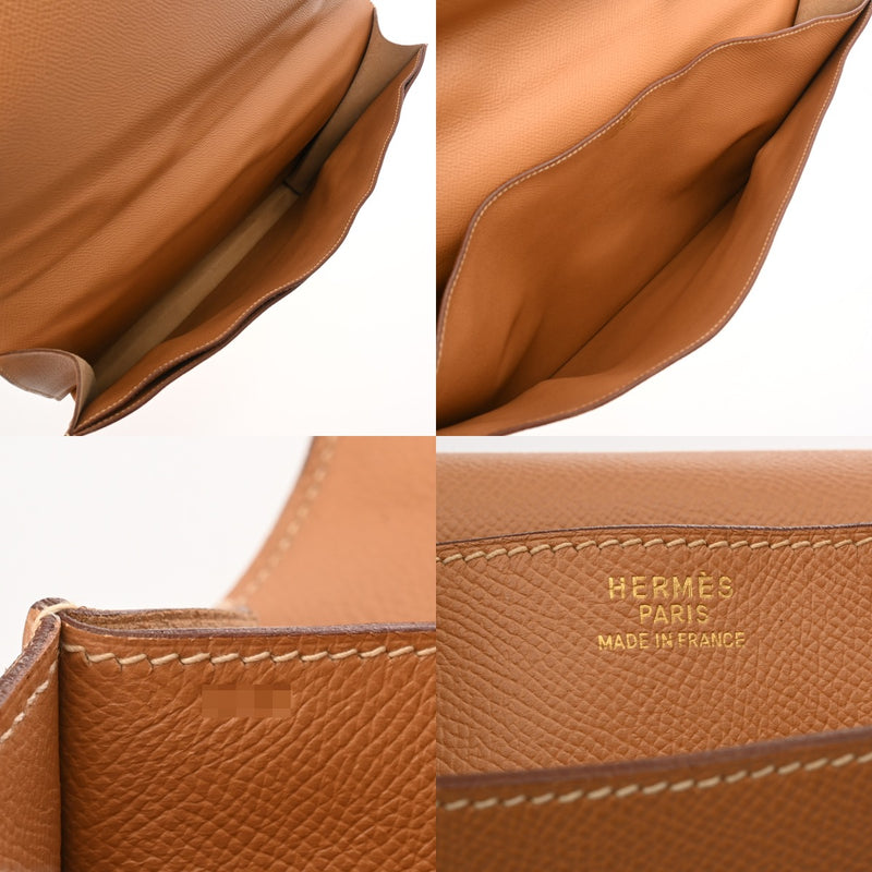 HERMES エルメス ダニューブ 38 ナチュラル メンズ クシュベル ビジネスバッグ Bランク 中古 銀蔵