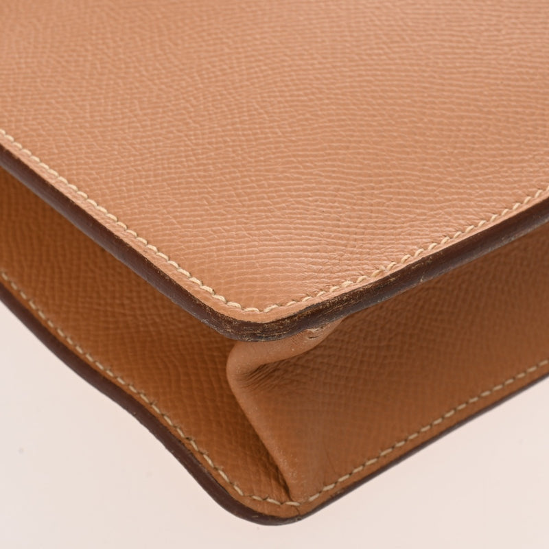 HERMES エルメス ダニューブ 38 ナチュラル メンズ クシュベル ビジネスバッグ Bランク 中古 銀蔵