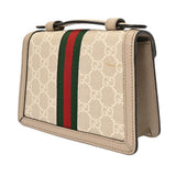 GUCCI グッチ オフディア ミニトップ ハンドルバッグ ライトベージュ 696180 レディース レザー GGスプリーム ハンドバッグ Aランク 中古 銀蔵