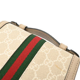 GUCCI グッチ オフディア ミニトップ ハンドルバッグ ライトベージュ 696180 レディース レザー GGスプリーム ハンドバッグ Aランク 中古 銀蔵