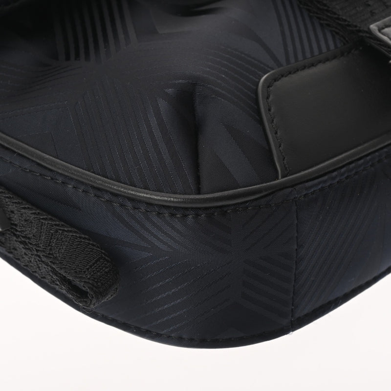 CHRISTIAN DIOR クリスチャンディオール CDダイヤモンド ブラック 21-BO-0292 メンズ ナイロン ショルダーバッグ Aランク 中古 銀蔵