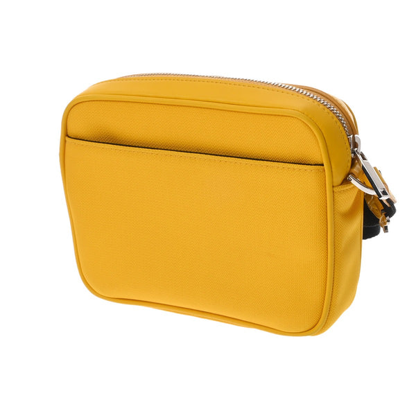 CHRISTIAN DIOR クリスチャンディオール ライダー 2.0 メッセンジャーバッグミニ イエロー 2ESWS034LWH_H20E メンズ レザー ナイロン ショルダーバッグ Aランク 中古 銀蔵