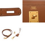 HERMES エルメス ケリー 32 外縫い 2WAY ゴールド 〇Z刻印(1996年頃) レディース クシュベル ハンドバッグ ABランク 中古 銀蔵