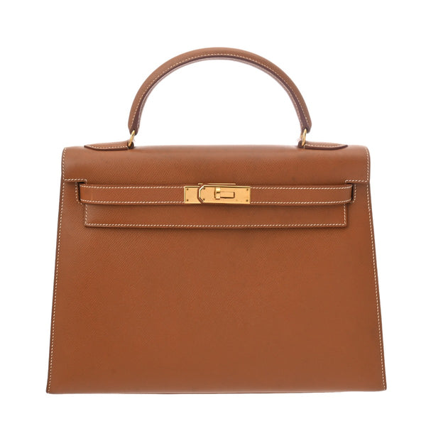 HERMES エルメス ケリー 32 外縫い 2WAY ゴールド 〇Z刻印(1996年頃) レディース クシュベル ハンドバッグ ABランク 中古 銀蔵