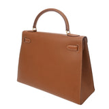 HERMES エルメス ケリー 32 外縫い 2WAY ゴールド 〇Z刻印(1996年頃) レディース クシュベル ハンドバッグ ABランク 中古 銀蔵