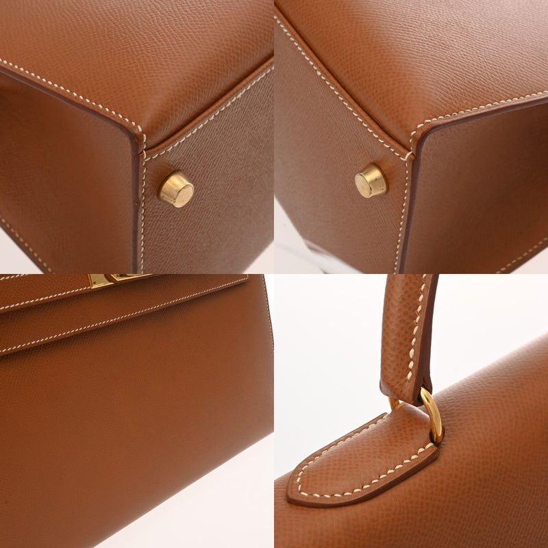 HERMES エルメス ケリー 32 外縫い 2WAY ゴールド 〇Z刻印(1996年頃) レディース クシュベル ハンドバッグ ABランク 中古 銀蔵