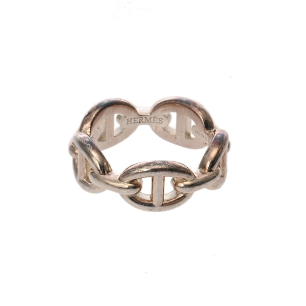 HERMES エルメス シェーヌダンクルリング アンシェネ #51 11号 レディース シルバー925 リング・指輪 ABランク 中古 銀蔵