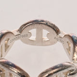 HERMES エルメス シェーヌダンクルリング アンシェネ #51 11号 レディース シルバー925 リング・指輪 ABランク 中古 銀蔵