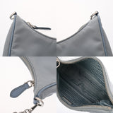 PRADA プラダ Re-Edition 2005 ショルダーバッグ ブルー 1BH204 レディース ナイロン 2WAYバッグ ABランク 中古 銀蔵