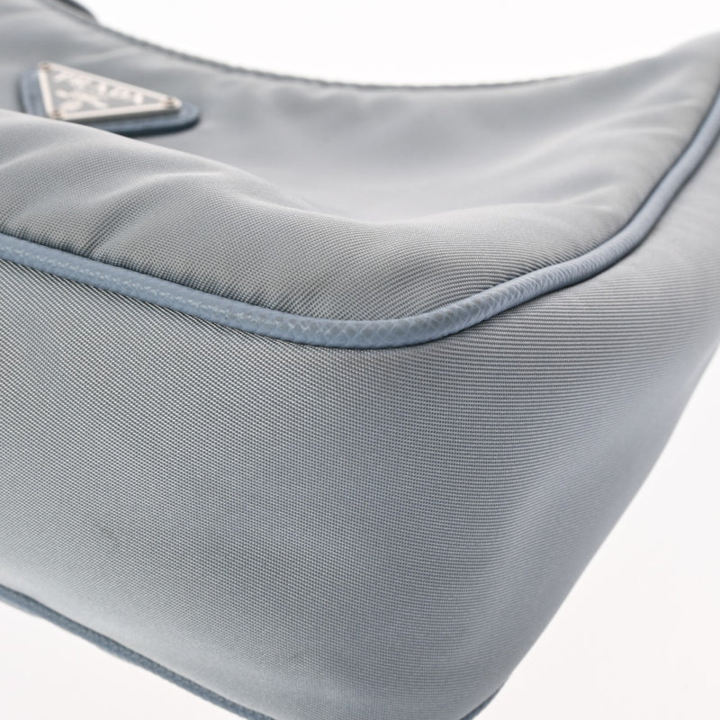 PRADA プラダ Re-Edition 2005 ショルダーバッグ ブルー 1BH204 レディース ナイロン 2WAYバッグ ABランク 中古 銀蔵