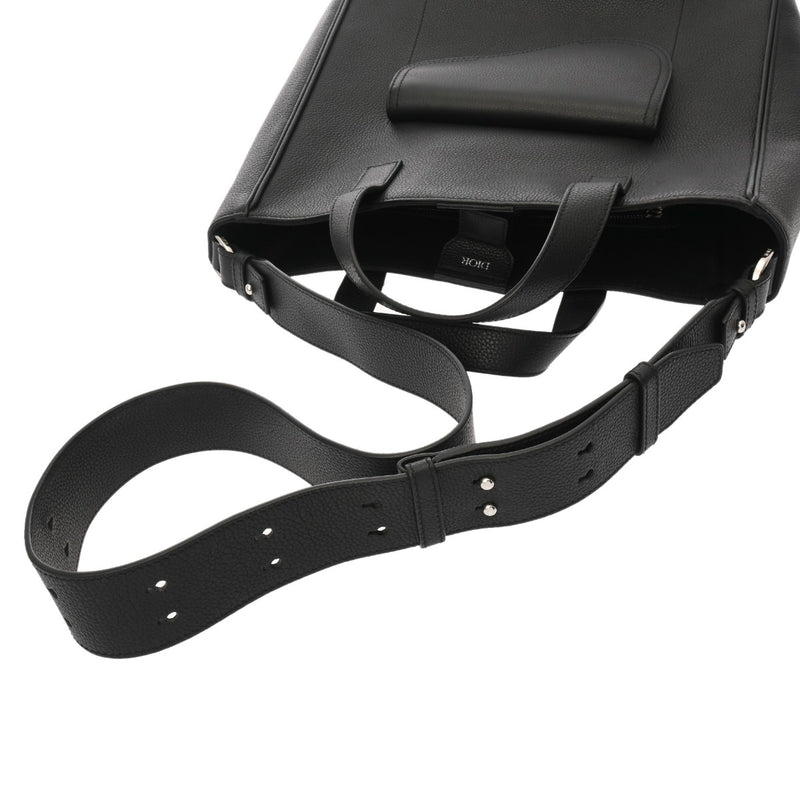 DIOR ディオール トートバッグ ブラック 1ADSH175YMJ レディース レザー トートバッグ ABランク 中古 銀蔵