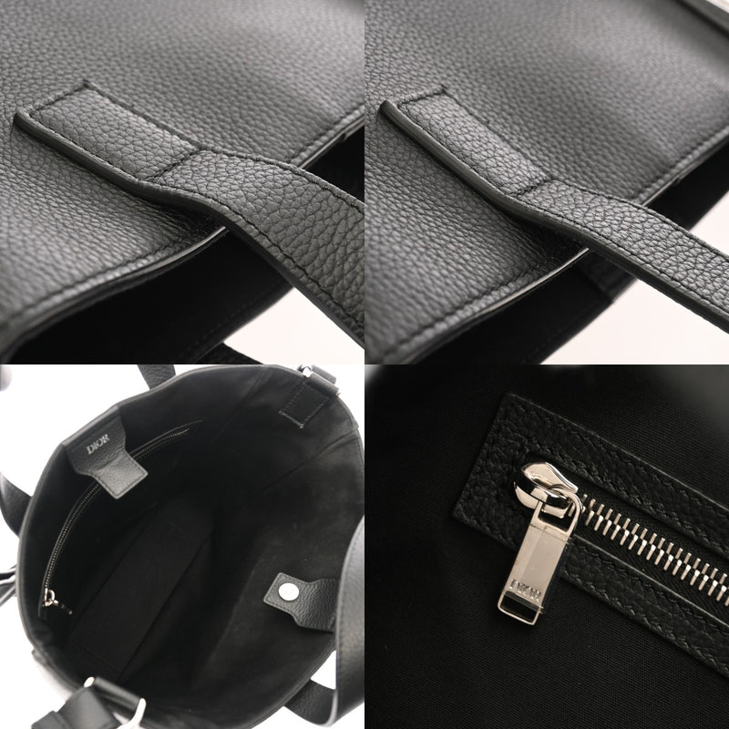 DIOR ディオール トートバッグ ブラック 1ADSH175YMJ レディース レザー トートバッグ ABランク 中古 銀蔵