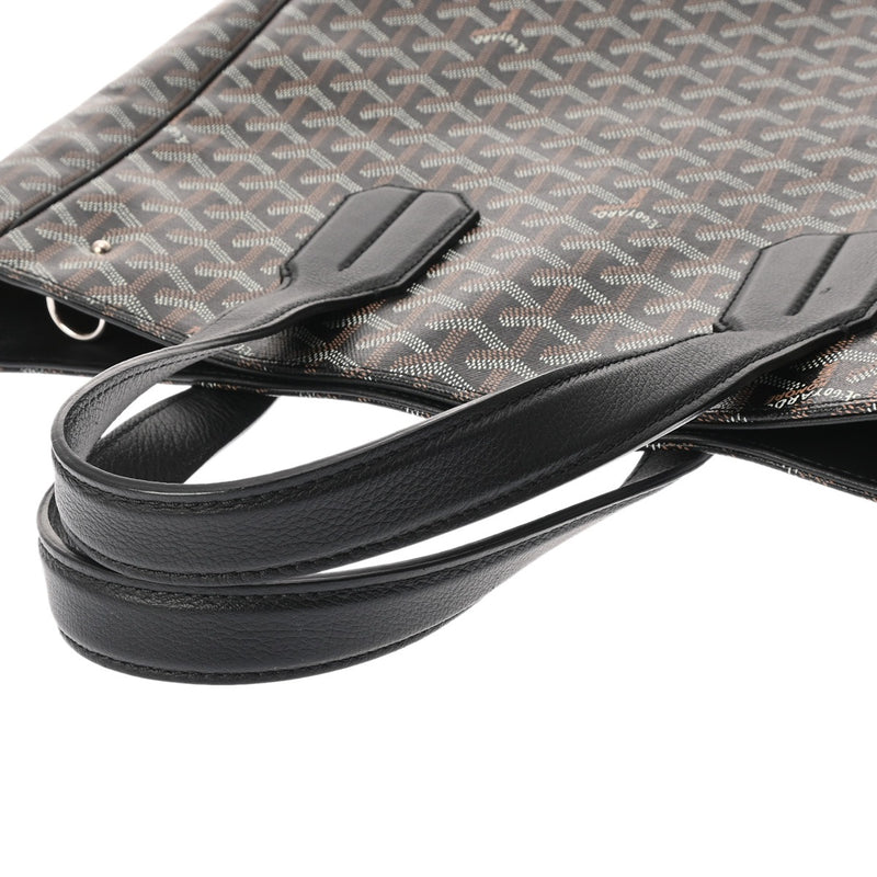 GOYARD ゴヤール サックヴォルテール 2WAY ブラック メンズ PVC レザー トートバッグ ABランク 中古 銀蔵