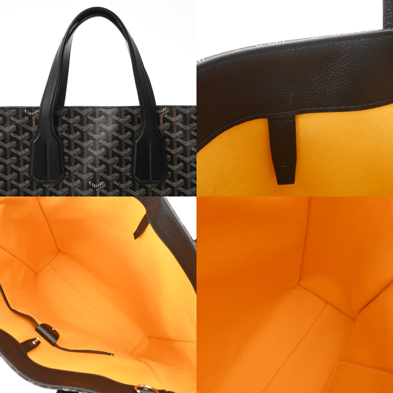 GOYARD ゴヤール サックヴォルテール 2WAY ブラック メンズ PVC レザー トートバッグ ABランク 中古 銀蔵