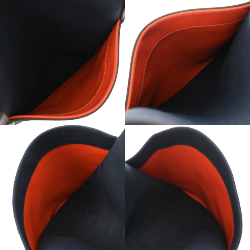 HERMES エルメス サックドパンサージュ グルーム ネイビー C刻印(2018年頃) レディース トワルシェブロン トートバッグ Aランク 中古 銀蔵