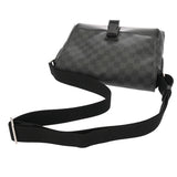 LOUIS VUITTON ルイヴィトン ダミエグラフィット メッセンジャー ブラック N41457 メンズ ダミエキャンバス ショルダーバッグ Aランク 中古 銀蔵