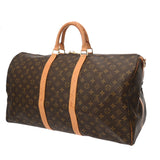 LOUIS VUITTON ルイヴィトン モノグラム キーポル バンドリエール 55 ブラウン M41414 ユニセックス モノグラムキャンバス ボストンバッグ Bランク 中古 銀蔵