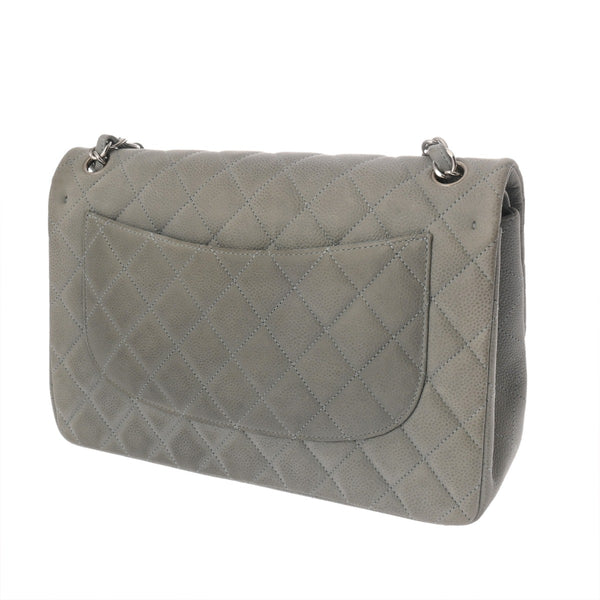 CHANEL シャネル マトラッセ チェーンショルダー 30 グレー A58600 レディース キャビアスキン ショルダーバッグ Bランク 中古 銀蔵