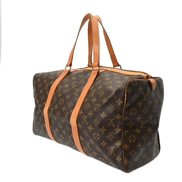 LOUIS VUITTON ルイヴィトン モノグラム サックスープル 45 ブラウン M41624 ユニセックス モノグラムキャンバス ボストンバッグ Bランク 中古 銀蔵