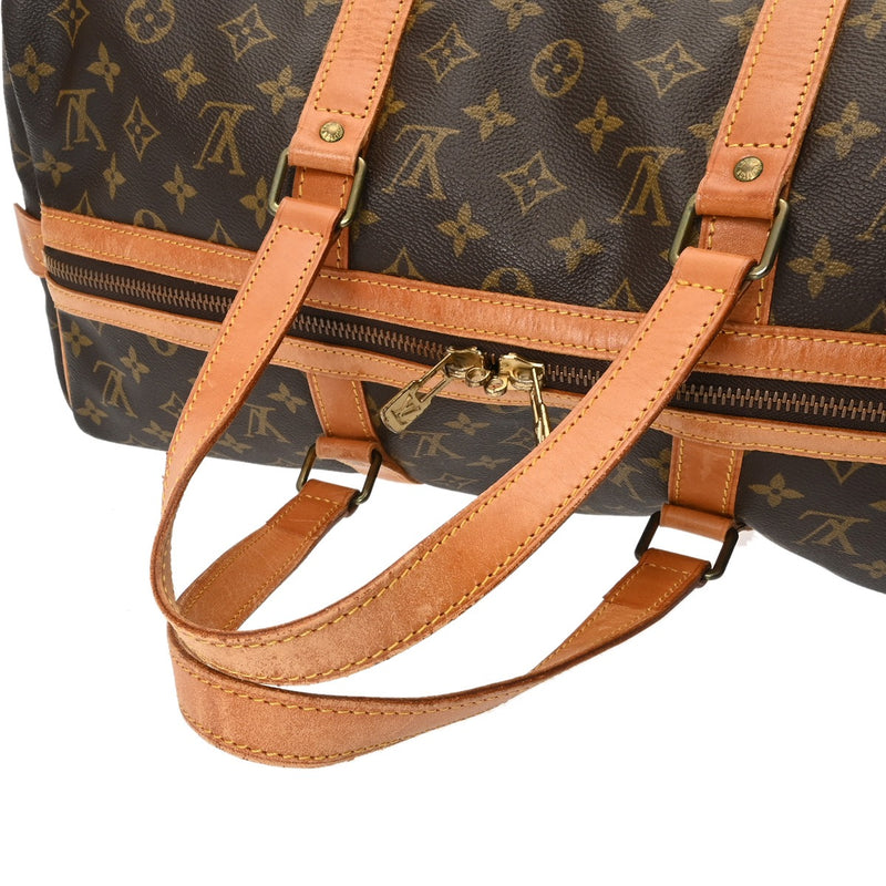 LOUIS VUITTON ルイヴィトン モノグラム サックスープル 45 ブラウン M41624 ユニセックス モノグラムキャンバス ボストンバッグ Bランク 中古 銀蔵