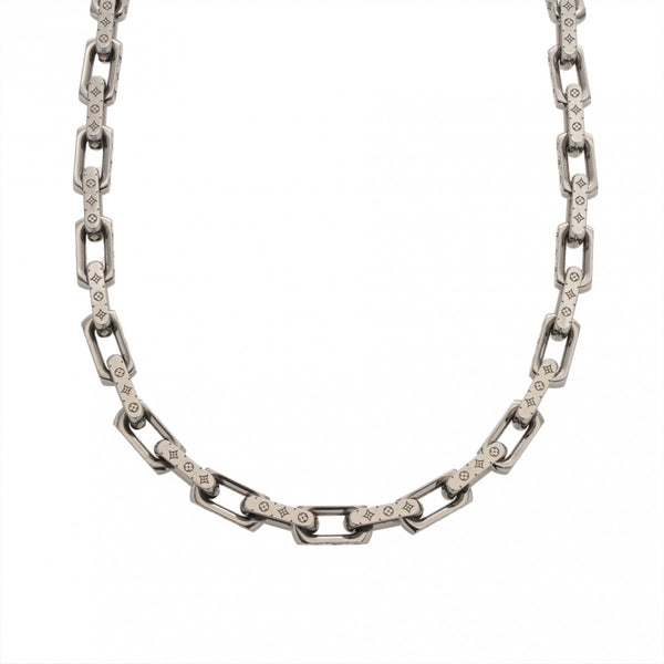 LOUIS VUITTON ルイヴィトン ネックレス・チェーン モノグラム シルバー金具 M00307 メンズ メタル ネックレス ABランク 中古 銀蔵