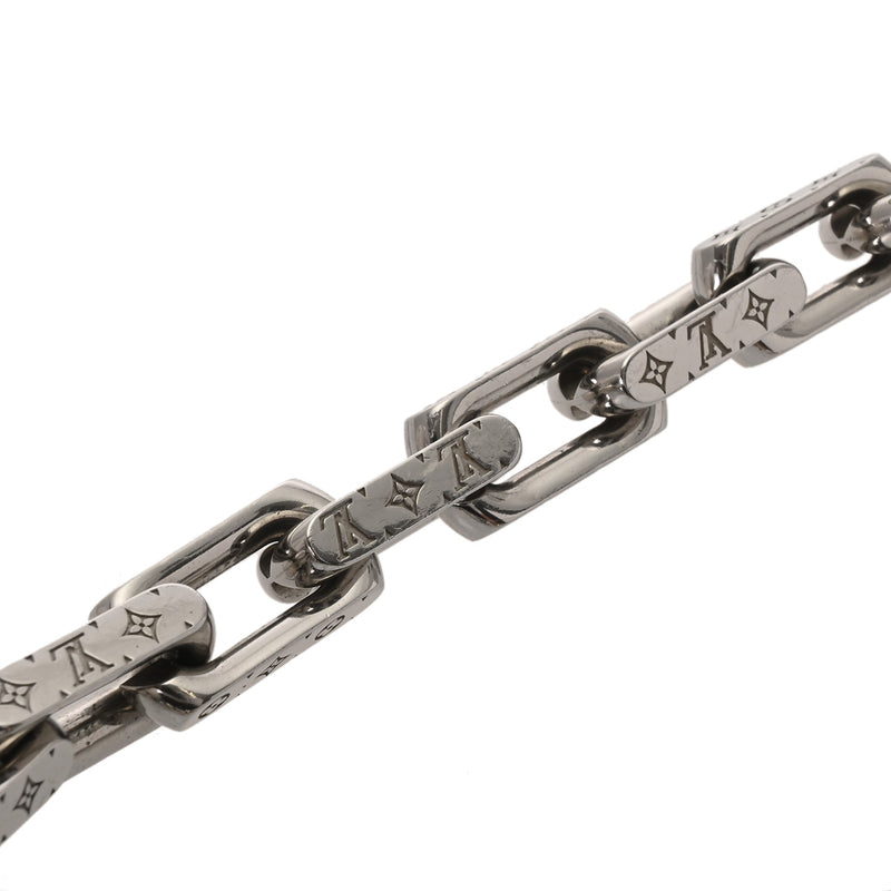 LOUIS VUITTON ルイヴィトン ネックレス・チェーン モノグラム シルバー金具 M00307 メンズ メタル ネックレス ABランク 中古 銀蔵