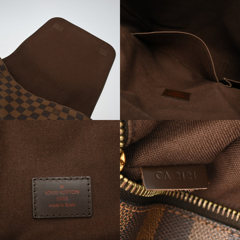 LOUIS VUITTON ルイヴィトン ダミエ ブルックリン MM ブラウン N51211 ユニセックス ダミエキャンバス ショルダーバッグ Bランク 中古 銀蔵