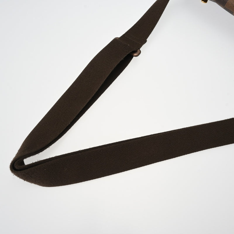 LOUIS VUITTON ルイヴィトン ダミエ ブルックリン MM ブラウン N51211 ユニセックス ダミエキャンバス ショルダーバッグ Bランク 中古 銀蔵