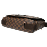 LOUIS VUITTON ルイヴィトン ダミエ ブルックリン MM ブラウン N51211 ユニセックス ダミエキャンバス ショルダーバッグ Bランク 中古 銀蔵