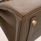 HERMES エルメス バーキン 30 エトゥープ D刻印(2019年頃) レディース ヴォーエプソン ハンドバッグ Aランク 中古 銀蔵