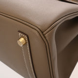 HERMES エルメス バーキン 30 エトゥープ D刻印(2019年頃) レディース ヴォーエプソン ハンドバッグ Aランク 中古 銀蔵