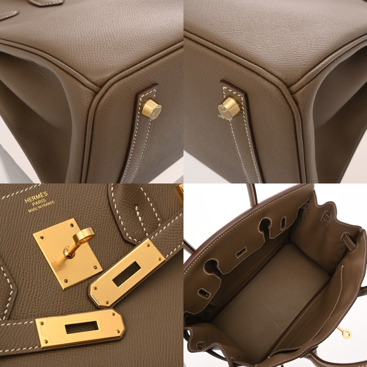 HERMES エルメス バーキン 30 エトゥープ D刻印(2019年頃) レディース