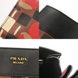 PRADA プラダ ビブリオテーク マルチカラー 1BC034 レディース カーフ ショルダーバッグ ABランク 中古 銀蔵
