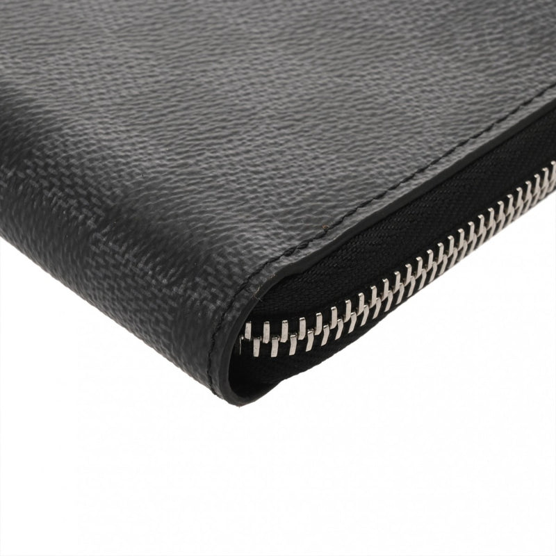 LOUIS VUITTON ルイヴィトン ダミエグラフィット ジッピーウォレット ヴェルティカル ブラック/グレー N63095 メンズ ダミエグラフィットキャンバス 長財布 Aランク 中古 銀蔵