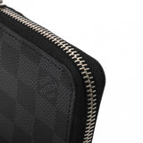 LOUIS VUITTON ルイヴィトン ダミエグラフィット ジッピーウォレット ヴェルティカル ブラック/グレー N63095 メンズ ダミエグラフィットキャンバス 長財布 Aランク 中古 銀蔵