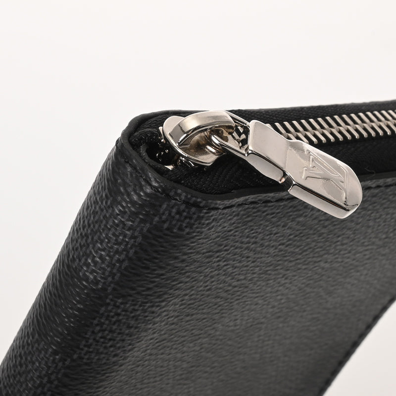 LOUIS VUITTON ルイヴィトン ダミエグラフィット ジッピーウォレット ヴェルティカル ブラック/グレー N63095 メンズ ダミエグラフィットキャンバス 長財布 Aランク 中古 銀蔵