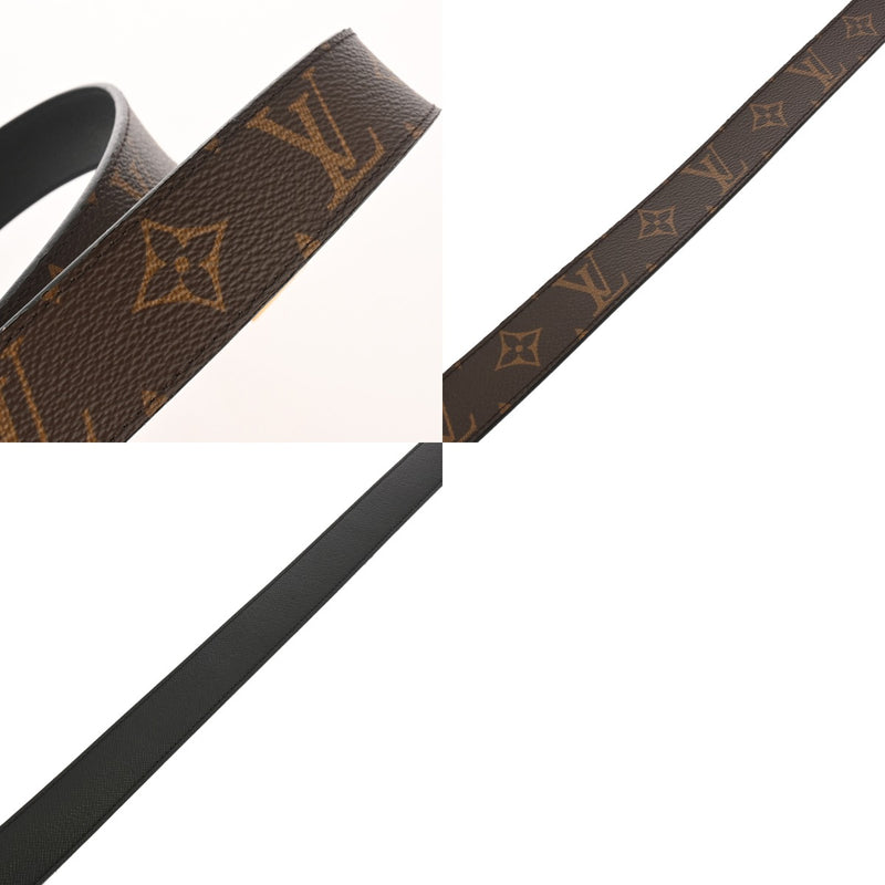 LOUIS VUITTON ルイヴィトン モノグラム サンチュール イニシャルLV サイズ80 ブラウン M9453W メンズ モノグラムキャンバス ベルト ABランク 中古 銀蔵
