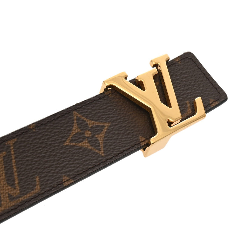 LOUIS VUITTON ルイヴィトン モノグラム サンチュール イニシャルLV サイズ80 ブラウン M9453W メンズ モノグラムキャンバス ベルト ABランク 中古 銀蔵