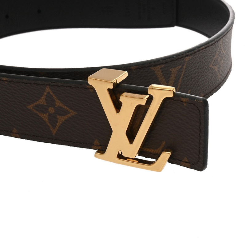 LOUIS VUITTON ルイヴィトン モノグラム サンチュール イニシャルLV サイズ80 ブラウン M9453W メンズ モノグラムキャンバス ベルト ABランク 中古 銀蔵