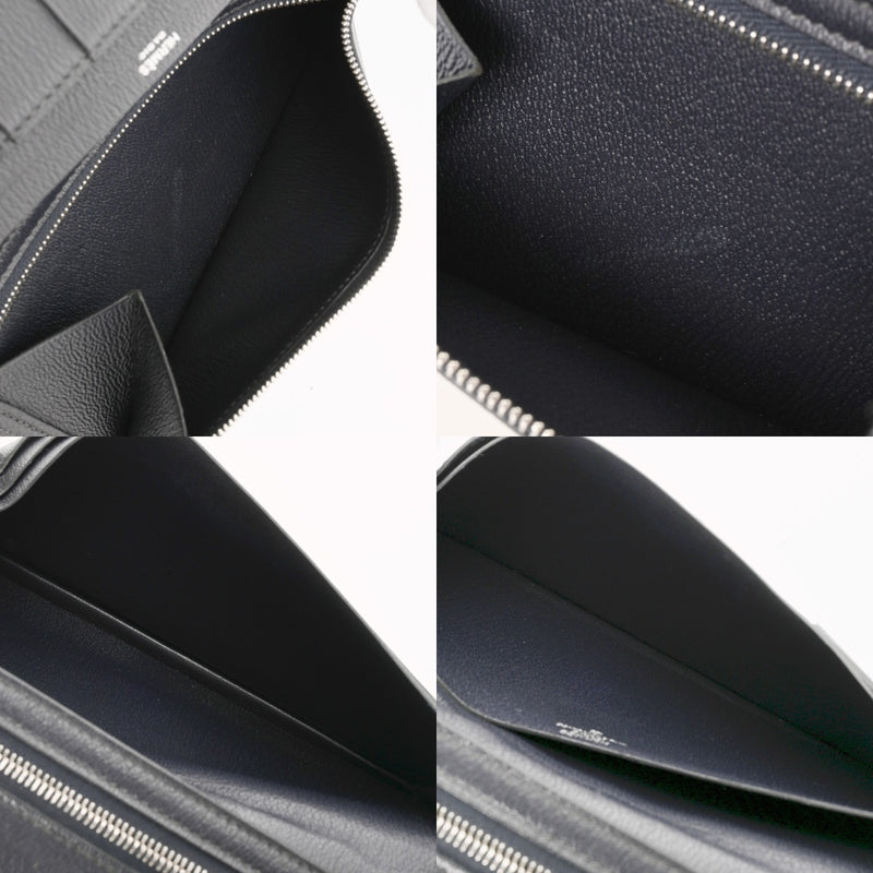 HERMES エルメス ベアンスフレ ブルーバルティック A刻印(2017年頃) レディース アリゲーターマット 長財布 Bランク 中古 銀蔵