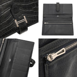 HERMES エルメス ベアンスフレ ブルーバルティック A刻印(2017年頃) レディース アリゲーターマット 長財布 Bランク 中古 銀蔵