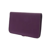 HERMES エルメス ドゴン GM アネモネ □R刻印(2014年頃) ユニセックス トゴ 長財布 Aランク 中古 銀蔵