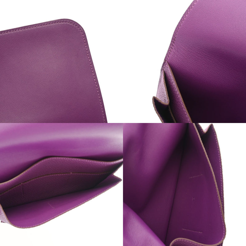 HERMES エルメス ドゴン GM アネモネ □R刻印(2014年頃) ユニセックス トゴ 長財布 Aランク 中古 銀蔵